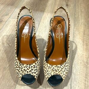 Jessica Simpson Leopard Stilettos
